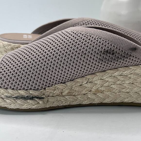 Eileen Fisher Tali Recycled Stretch Knit Espadrille Wedge Sandals Tan Women's 10 - Picture 10 of 10